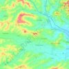 Topografische kaart Osime, hoogte, reliëf