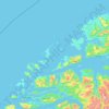Topografische kaart Ålesund, hoogte, reliëf