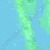 Topografische kaart Saint James City, hoogte, reliëf