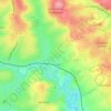 Topografische kaart Haussez, hoogte, reliëf