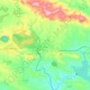 Topografische kaart Nerva, hoogte, reliëf