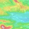 Topografische kaart Caudiès-de-Fenouillèdes, hoogte, reliëf