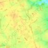 Topografische kaart Kampsheide, hoogte, reliëf
