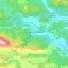 Topografische kaart Boadella i les Escaules, hoogte, reliëf