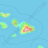 Topografische kaart Condado de Maui, hoogte, reliëf