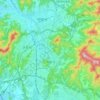 Topografische kaart Uiwang-si, hoogte, reliëf