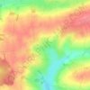 Topografische kaart Archon, hoogte, reliëf