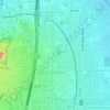 Topografische kaart Guadalupe, hoogte, reliëf