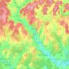 Topografische kaart Champlitte, hoogte, reliëf