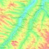 Topografische kaart Gimont, hoogte, reliëf