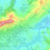 Topografische kaart Beniarrés, hoogte, reliëf