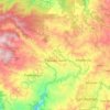 Topografische kaart Piedades Norte, hoogte, reliëf