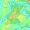 Topografische kaart Chuwar, hoogte, reliëf