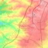 Topografische kaart Serranillos del Valle, hoogte, reliëf