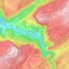 Topografische kaart 25920, hoogte, reliëf