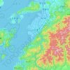 Topografische kaart Yatsushiro, hoogte, reliëf