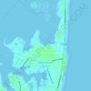 Topografische kaart Monmouth Beach, hoogte, reliëf
