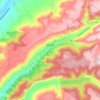 Topografische kaart Renera, hoogte, reliëf
