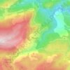Topografische kaart Bouyon, hoogte, reliëf