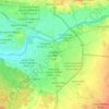 Topografische kaart Aït Melloul ⴰⵢⵜ ⵎⵍⵍⵓⵍ أيت ملول, hoogte, reliëf