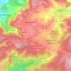 Topografische kaart Hirzenhain, hoogte, reliëf