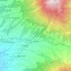 Topografische kaart Jrakah, hoogte, reliëf