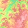 Topografische kaart Moulay Bouazza مولاي بوعزة, hoogte, reliëf