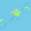 Topografische kaart Balearische Inseln, hoogte, reliëf