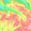 Topografische kaart Valle del Lago, hoogte, reliëf
