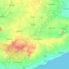 Topografische kaart Amreli, hoogte, reliëf