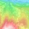 Topografische kaart Bürchen, hoogte, reliëf