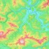 Topografische kaart Sankt Gallen, hoogte, reliëf