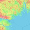 Topografische kaart Nyköpings kommun, hoogte, reliëf
