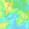 Topografische kaart Chillesford, hoogte, reliëf