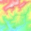 Topografische kaart Desa Sidamulya Kecamatan Karangpucung, hoogte, reliëf