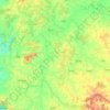 Topografische kaart Soraba taluk, hoogte, reliëf