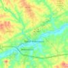 Topografische kaart North Wilkesboro, hoogte, reliëf