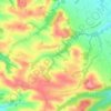 Topografische kaart Auribail, hoogte, reliëf