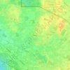Topografische kaart Winterswijk Meddo, hoogte, reliëf