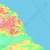 Topografische kaart Scarborough, hoogte, reliëf