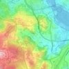 Topografische kaart Rutis, hoogte, reliëf