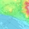 Topografische kaart White Salmon, hoogte, reliëf