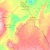 Topografische kaart Erenhot, hoogte, reliëf