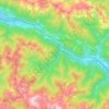 Topografische kaart Wald am Schoberpaß, hoogte, reliëf