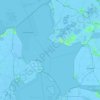 Topografische kaart IJsselmeer, hoogte, reliëf