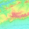 Topografische kaart Akkalkuwa Taluka, hoogte, reliëf