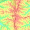 Topografische kaart Crittenden, hoogte, reliëf