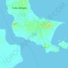 Topografische kaart Bangka Selatan, hoogte, reliëf