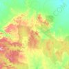 Topografische kaart Coorada, hoogte, reliëf