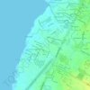 Topografische kaart Singcang-Airport, hoogte, reliëf